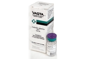VAQTA 25 U./0,5 ML COCUKLAR ICIN ENJEKSIYONLUK SUSPANSIYON ICEREN KULLANIMA HAZIR ENJEKTOR